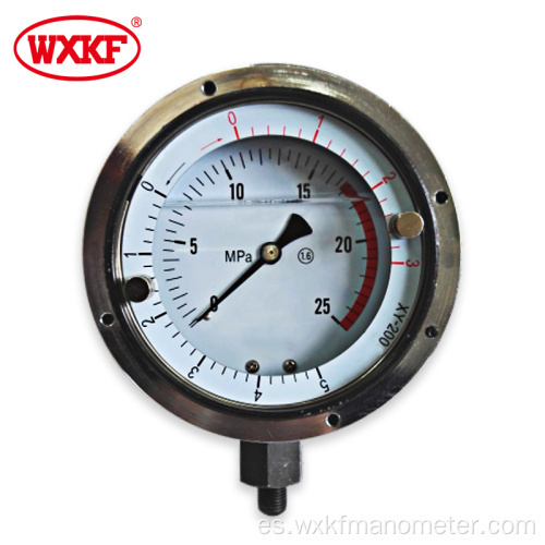 Medidor de calibre de perforación de 100 mm medidor de presión hidráulico